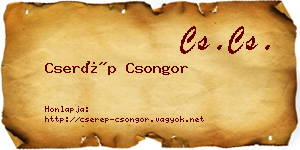 Cserép Csongor névjegykártya