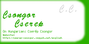 csongor cserep business card