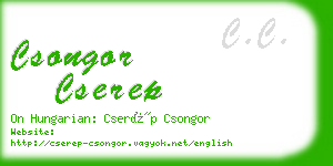 csongor cserep business card